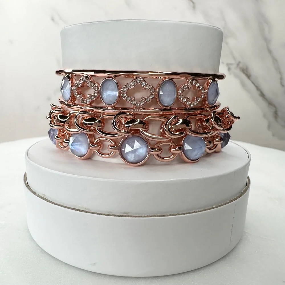 Bomb Party Spring Stacks Dreaming In Waves Mother Of Pearl ST76227 NWT